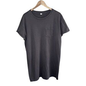 Old Navy Gray Pocket Crewneck Easy T-Shirt Dress Panther Gray  Size L